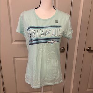 NWT womens light blue Indianapolis Indiana graphic tee size M